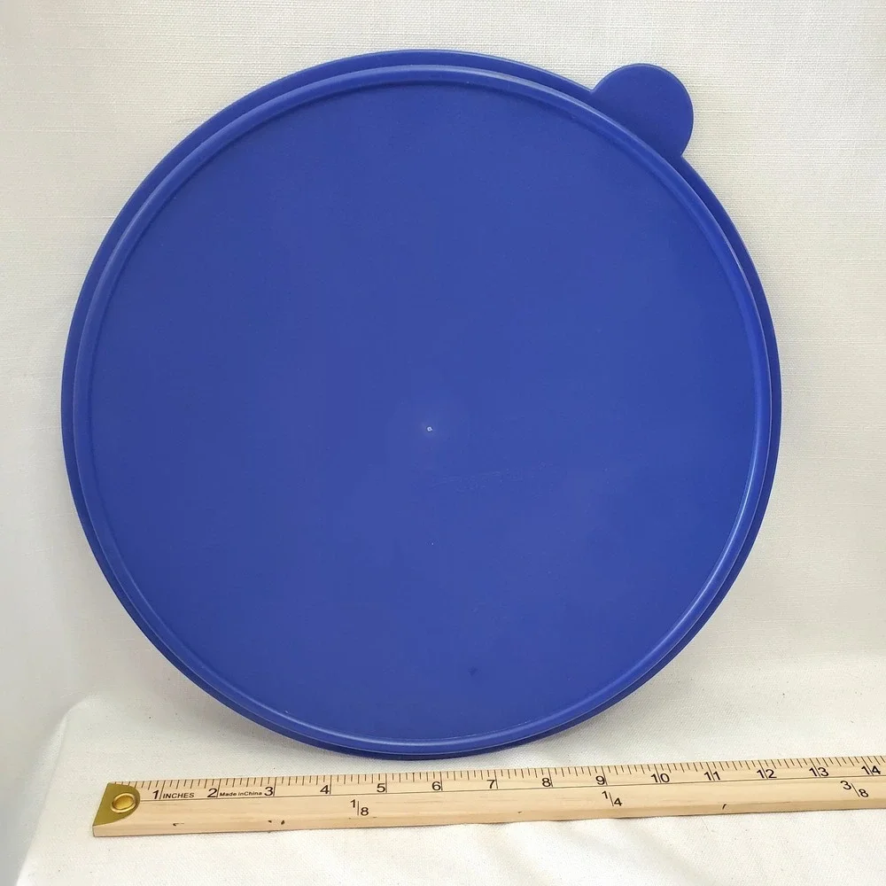 Vtg Tupperware ● 12 Cup Mixing Bowl W/Lid ● Made in USA ● Handle ● NEW OLD STOCK